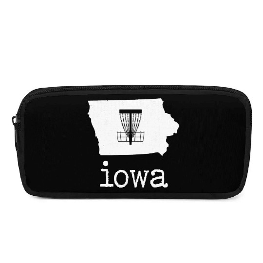 State of Iowa Disc Golf Pencil Cases Golfer Golfing