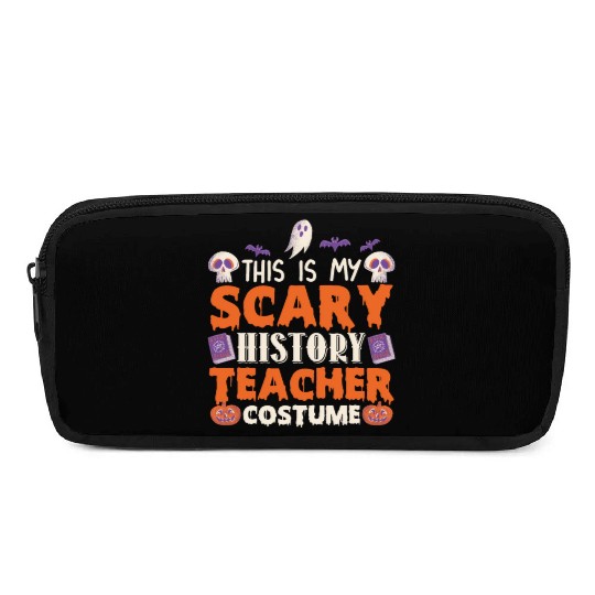 This is My Scary History Teacher Costume Halloween Pencil Cases