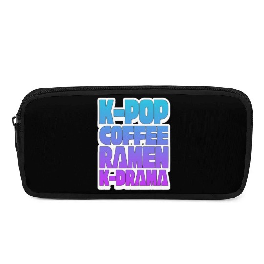 K-Pop Coffee Ramen K-Drama Pencil Cases