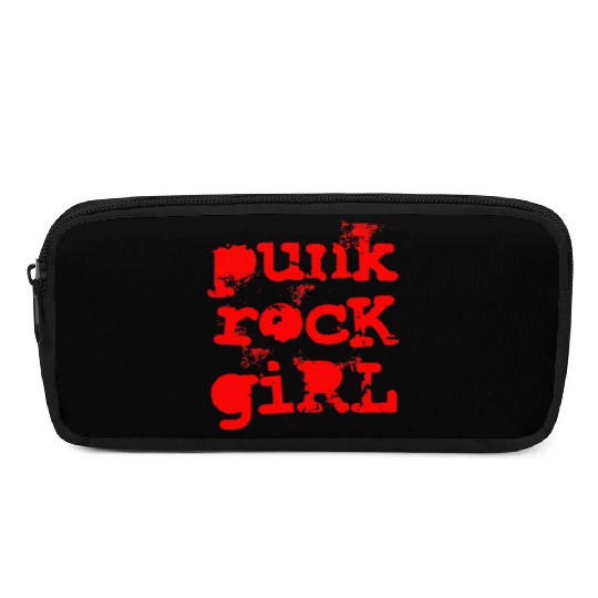 Punk Rock Girl Pencil Cases