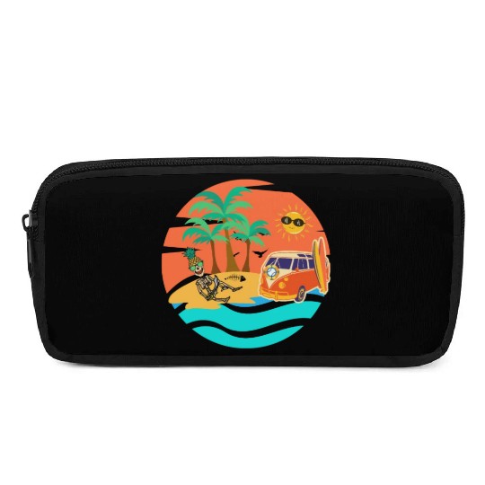 Road trip skeleton Pencil Cases