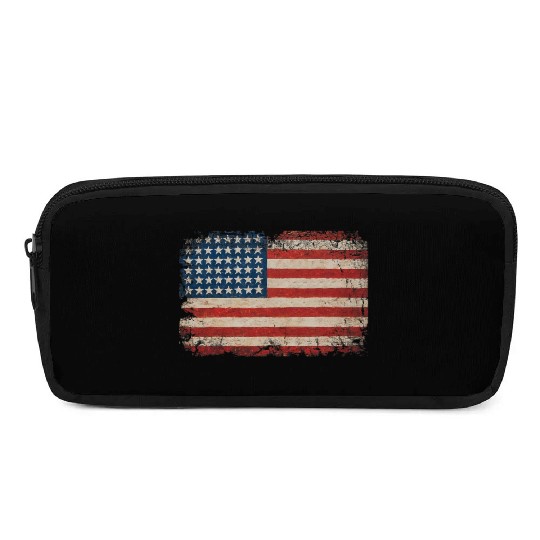American Flag USA Patriotic US stars stripes Pencil Cases