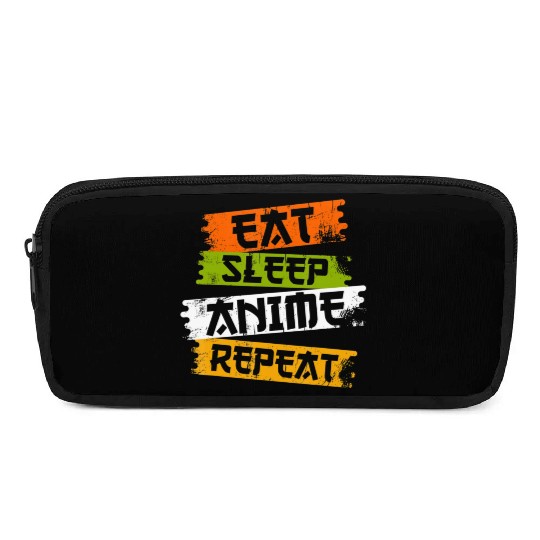 Eat Sleep Anime Repeat Japanese Manga Japan Lover Pencil Cases