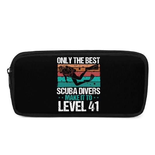 41 Scuba Diving Level 41 Year Diver Snorkeling Pencil Cases