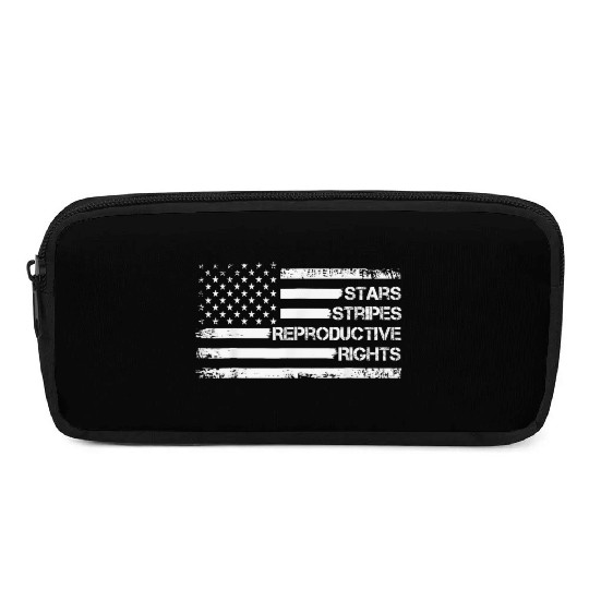 Stars Stripes Reproductive Rights US Flag 4th July Pencil Cases