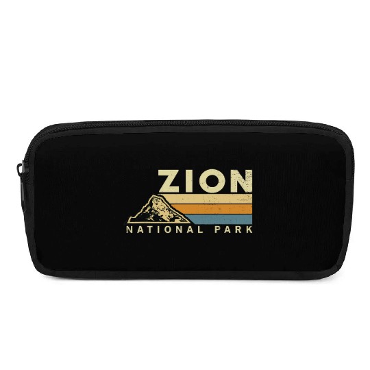 Retro Zion National Park US Vintage Utah Adventure Pencil Cases