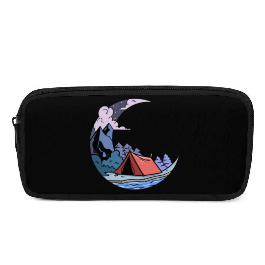 Camper Campsite Moon Camp Camping Pencil Cases
