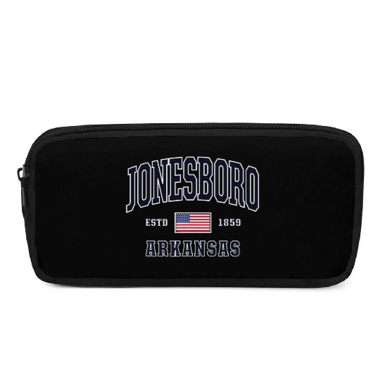 USA FLAG Stars Stripes Jonesboro Arkansas Pencil Cases