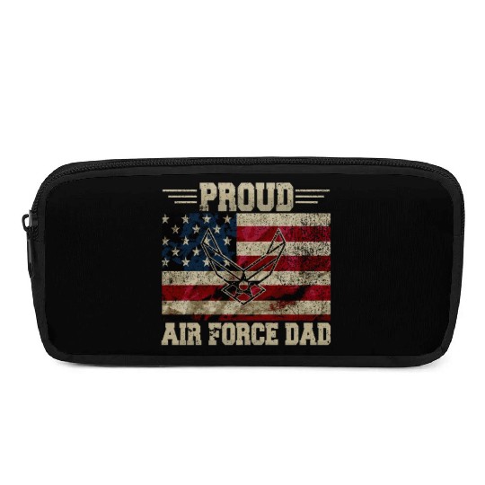 Proud Air Force Dad Veteran Us Flag Pencil Cases