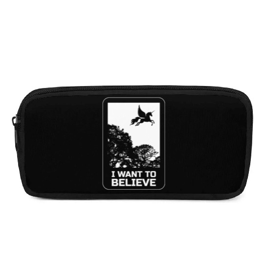 Unicorn "I Want To Believe" UAP Outfit Alien Ufo Pencil Cases