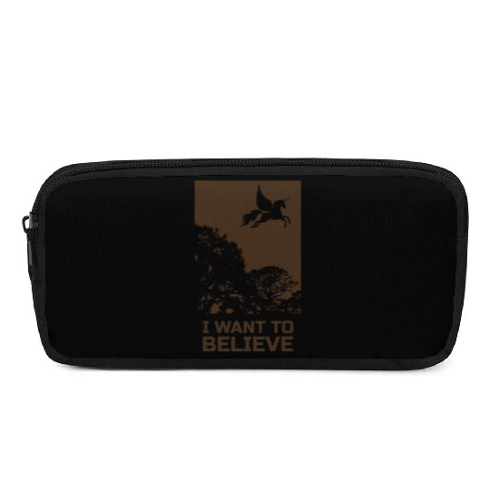 Unicorn "I Want To Believe" UAP Outfit Alien Ufo Pencil Cases