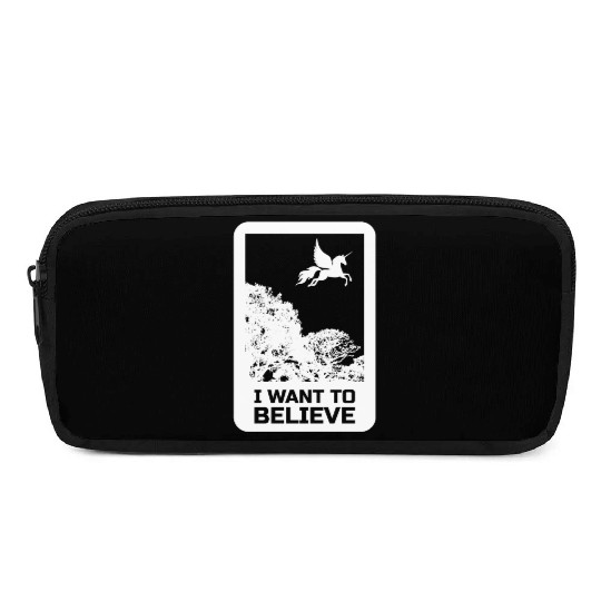 Unicorn "I Want To Believe" UAP Outfit Alien Ufo Pencil Cases