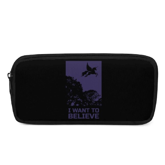 Unicorn "I Want To Believe" UAP Outfit Alien Ufo Pencil Cases