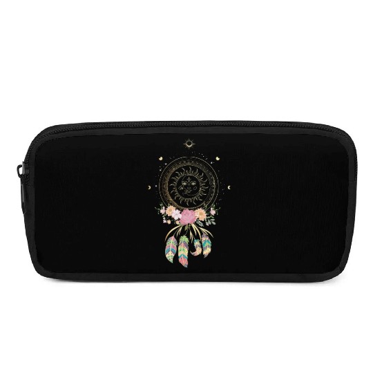 Beautiful Dreamcatcher Sun Moon Flowers Pencil Cases