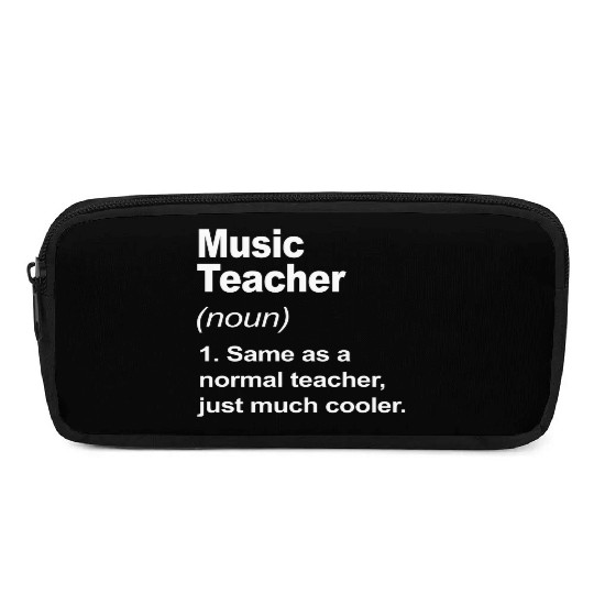 Music Teacher Definition Funny Back To School 2023 Pencil Cases