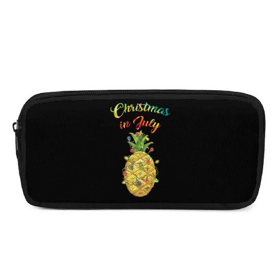 Christmas In July Pineapple Xmas Tree Lights Pencil Cases
