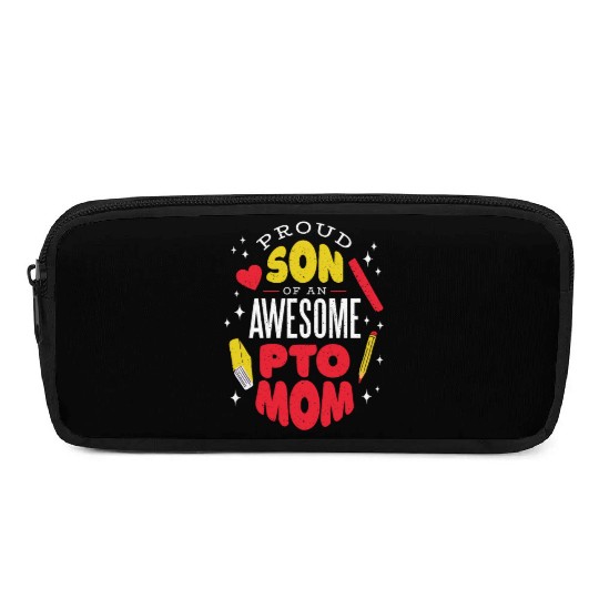 Son of an awesome Pto Mom Son of an awesome Pto Mo Pencil Cases