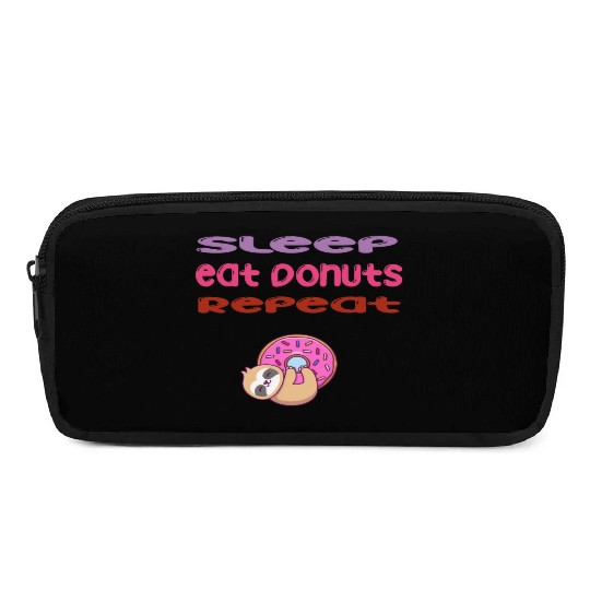 sleep,eat donut,repeat sloth life style Pencil Cases