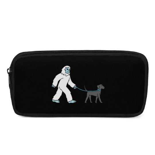 Bigfoot Sasquatch Walking Great Dane Pencil Cases