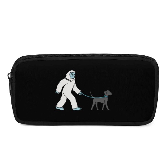 Bigfoot Sasquatch Walking Great Dane Pencil Cases