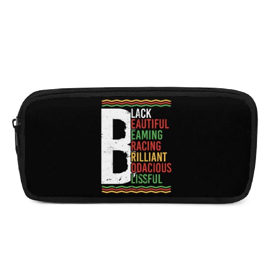Black Beautiful Beaming Bracing Brilliant Pencil Cases