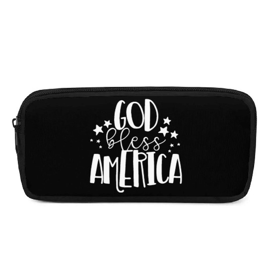 God Bless America Patriotic American 4th of Julygo Pencil Cases
