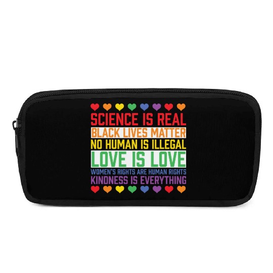 LBGT Flag Gay Pride Human Science is Real Pencil Cases