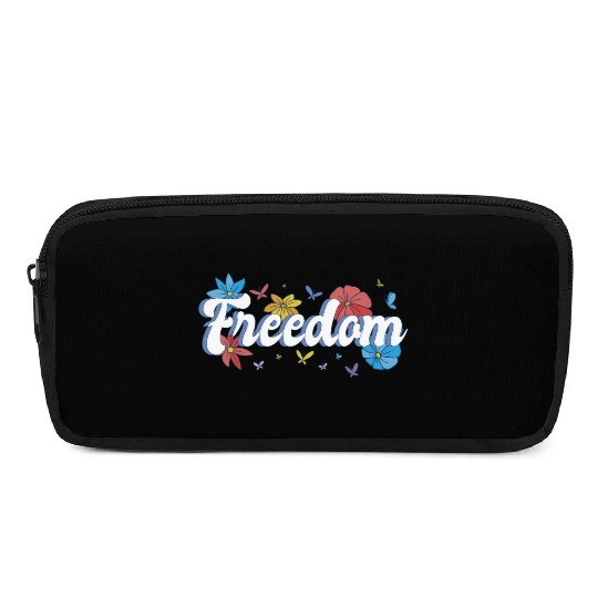 Freedom flowers butterflies liberty design Pencil Cases