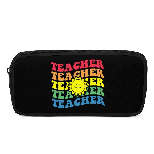 Teacher,Kindergarten Teacher Lovely Retro Teacher Pencil Cases