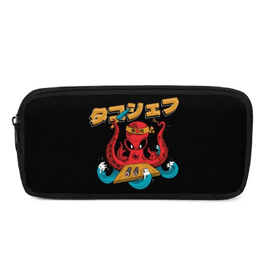 Octopus Chef Sushi | Japanese Food Pencil Cases | Anime