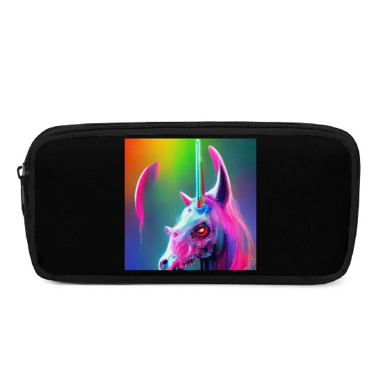 Heavy metal rainbow ultra unicorn Pencil Cases