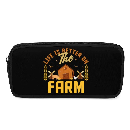 Funny Agriculture Farming Farmer Life Is Better Pencil Cases