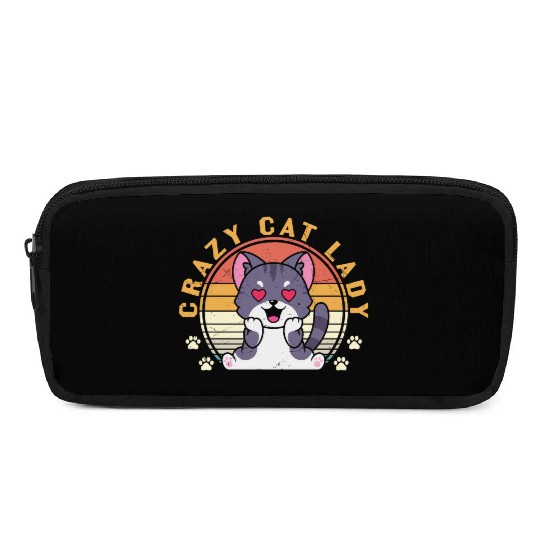Crazy cat Lady Pencil Cases