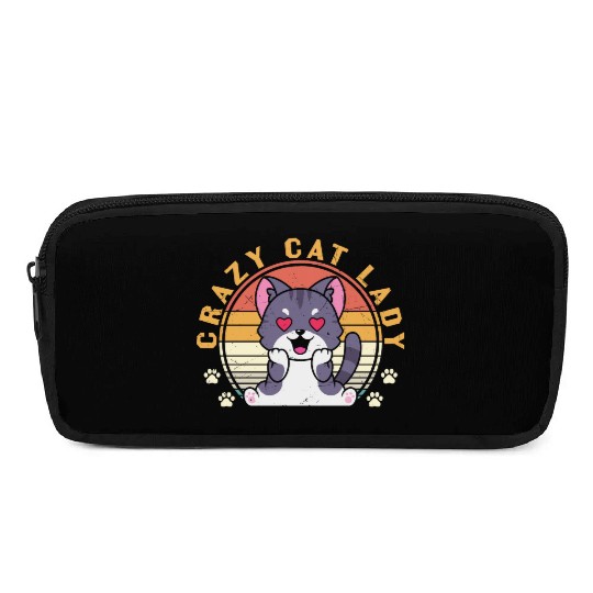 Crazy cat Lady Pencil Cases