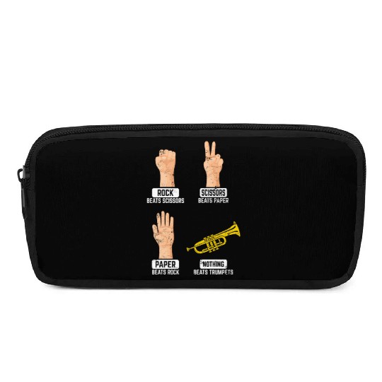 Rock Paper Scissors Nothing Beats Trumpets Trumpet Pencil Cases