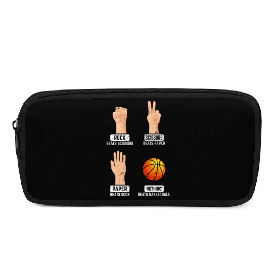 Rock Paper Scissors Nothing Beats Basketball Playe Pencil Cases