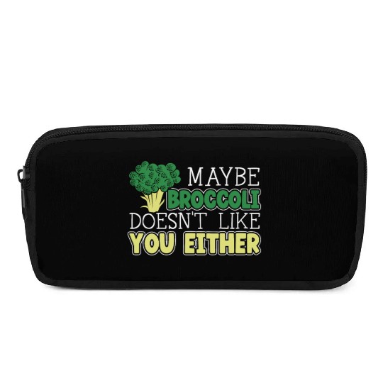 Maybe Broccoli Doesn't Like You Either Vegetable Pencil Cases