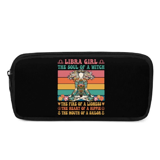 Libra Girl Astrology Sign Pencil Cases