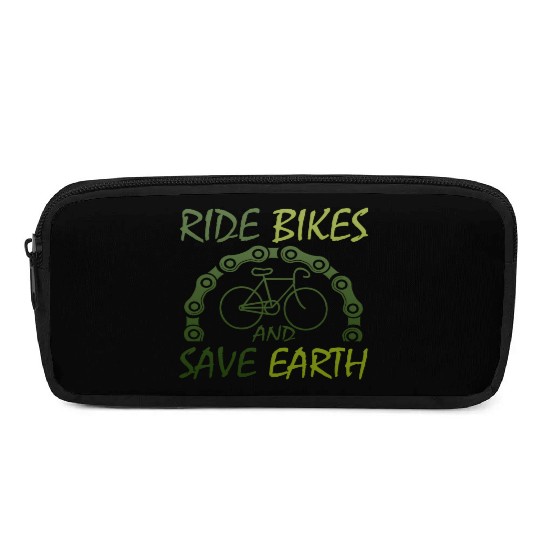 RIDE BIKES AND SAVE EARTH Pencil Cases