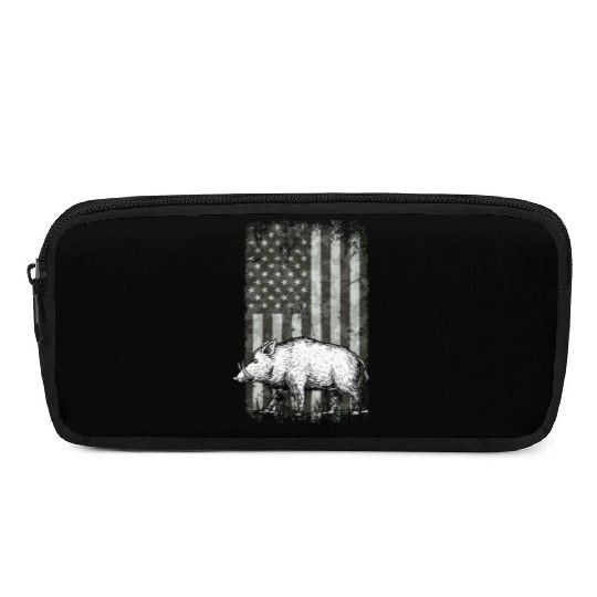 Patriotic Wild Boar Hunting Season For Hog Pencil Cases