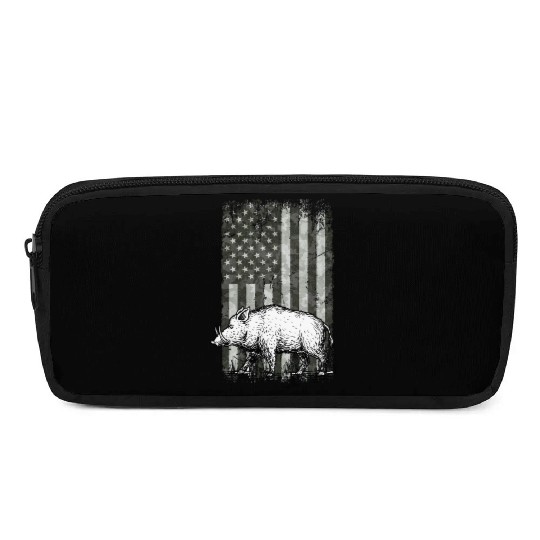 Patriotic Wild Boar Hunting Season For Hog Pencil Cases