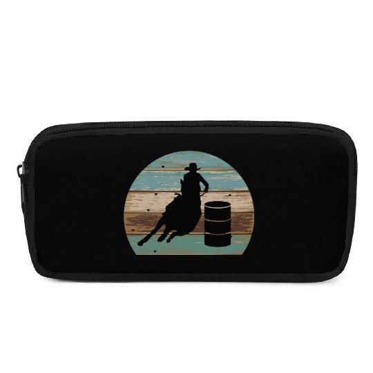 Barrel Racing Retro Style Pencil Cases