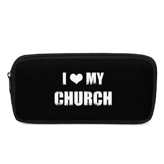 Christianity Gifts I Love My Church Christian Pencil Cases