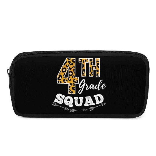 4th Grade Squad Leopard 4th Grade Teacher Pencil Cases