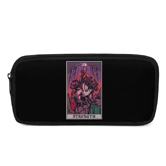 Strength Tarot Card Halloween Cerberus Greek Mytho Pencil Cases