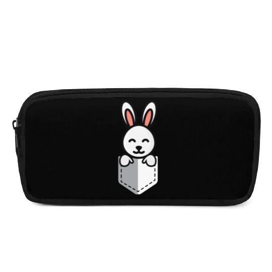 Bunny Pocket Cute Little Easter Sunday Egg Hunt Pencil Cases