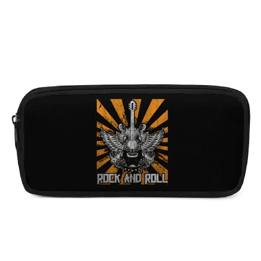 Guitar Wings Guitarist Rock and Roll Singer Pencil Cases
