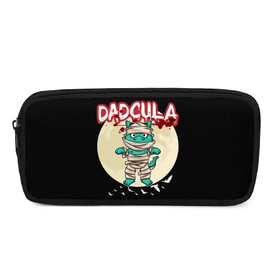 Dadcula Dracula Vampire Dad Funny Halloween Party Pencil Cases
