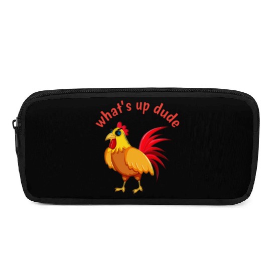 Angry Cartoon Cock Bird Pencil Cases