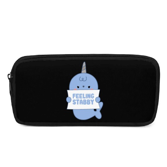 Feeling Stabby, Narwhal Pencil Cases